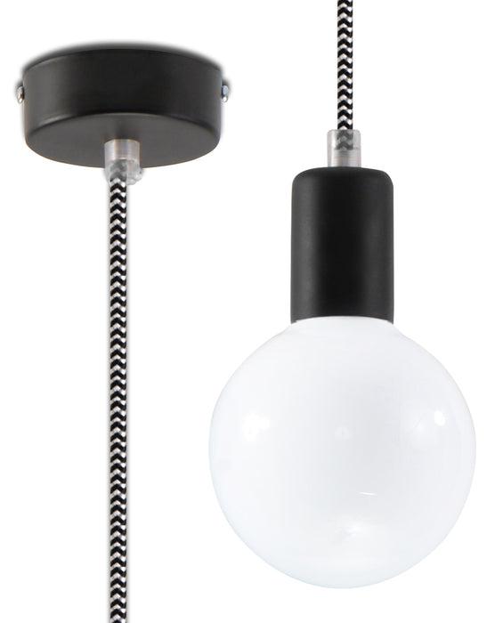 Pendant lamp TULIP black