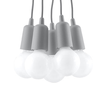 Pendant lamp EDISON grey