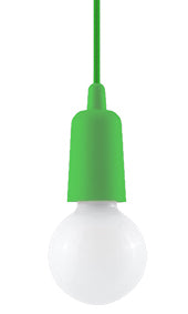 Pendant lamp EDISON red