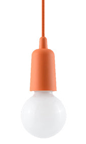 Pendant lamp EDISON black&red