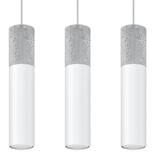 Pendant lamp BORGIO 3L white