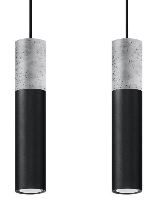 Pendant lamp BORGIO 1 black