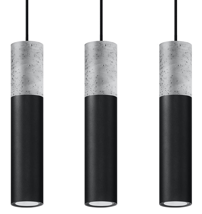 Pendant lamp BORGIO 2 black