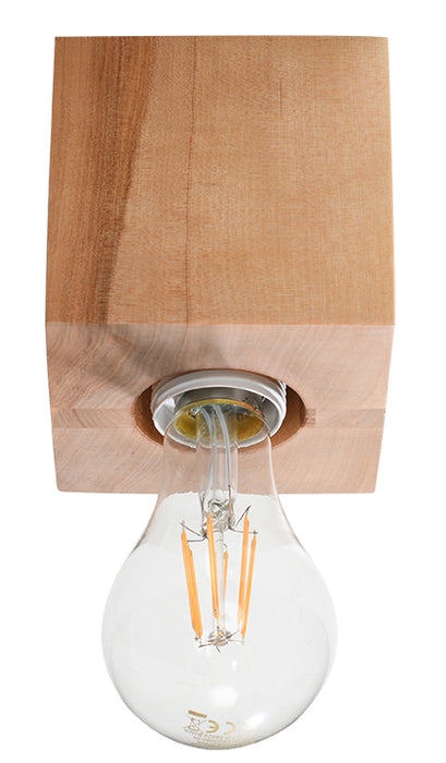 Wall lamp SALGADO natural wood