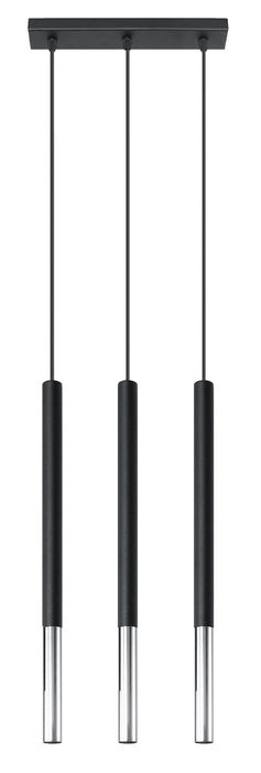 Pendant lamp PASTELO 3 black
