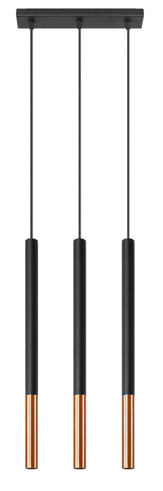 Pendant lamp MOZAICA 1 black/chrome