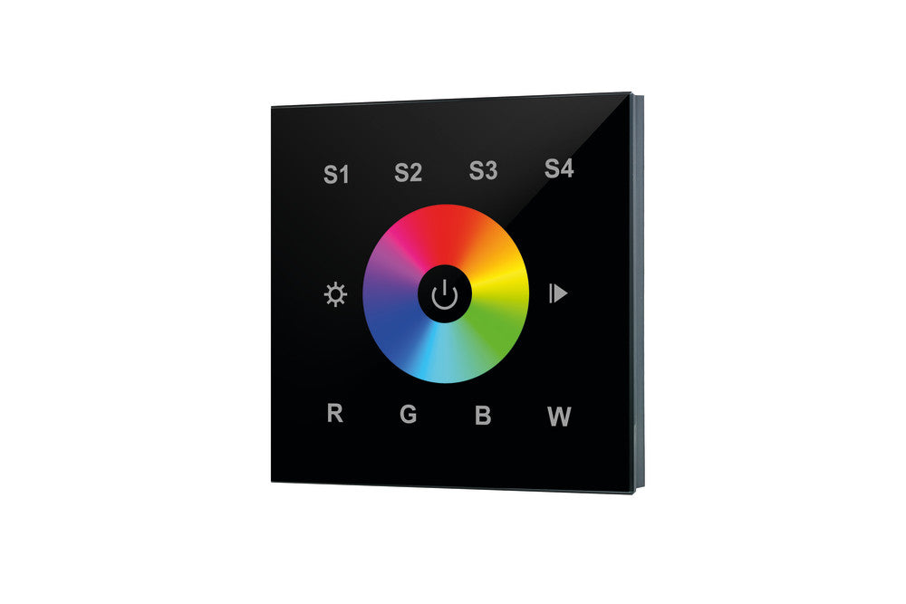 RF WALL MOUNT TOUCH REMOTE RGBW 1 ZONE 100-240 AC INPUT BLACK INTEGRAL
