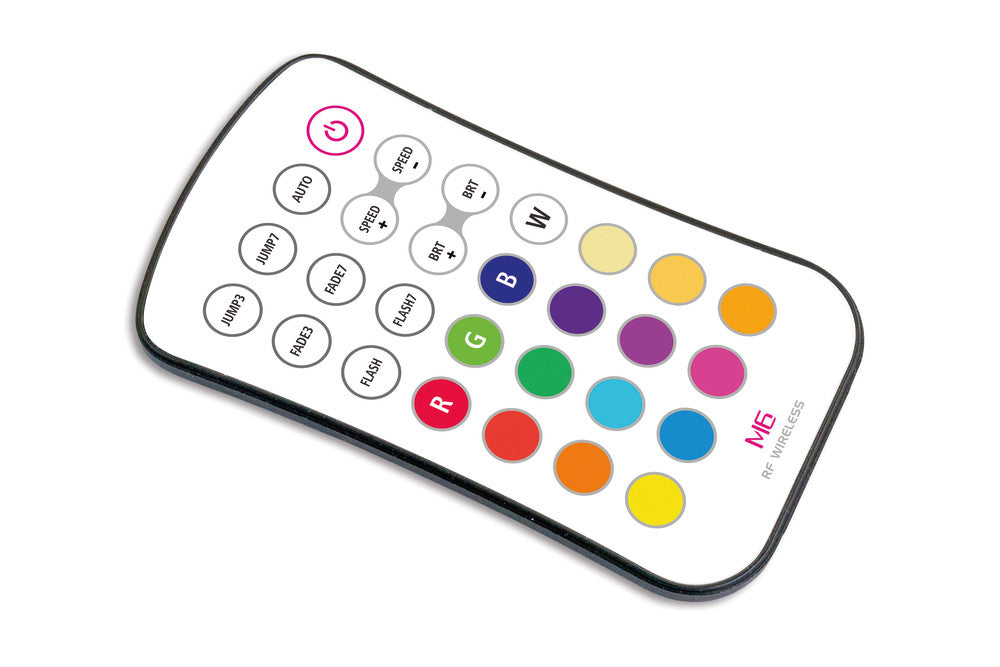 RECEIVER WITH REMOTE BUTTON RGB 12-24V CONSTANT VOLTAGE 108W(12V) AND 216W(24V) INTEGRAL