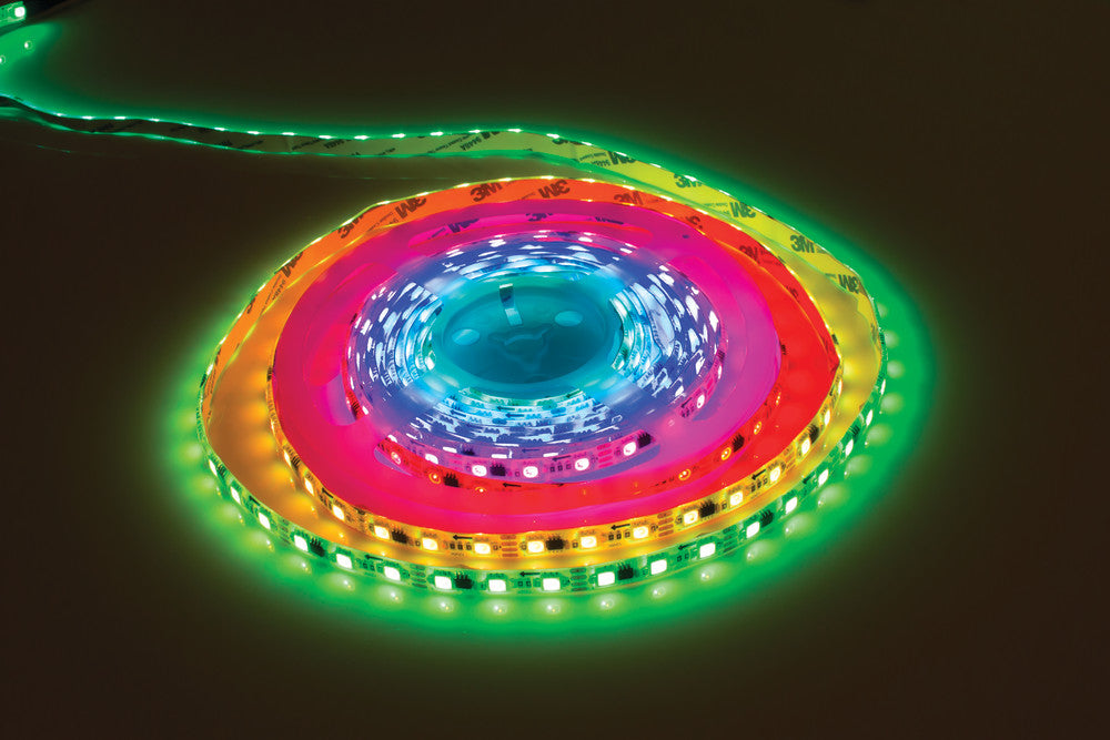 DIGITAL PIXEL STRIP IP65 5M RGB 12V 14.4W/M 60LED/M 10MM WIDTH 115 BEAM BAG PACK INTEGRAL