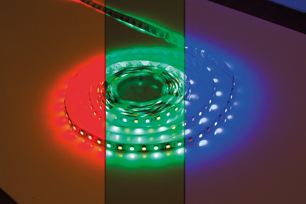 STRIP IP33 50M RGB+W 3000K 24V 12W/M 72LED/M 12MM WIDTH 115 BEAM BAG PACK INTEGRAL