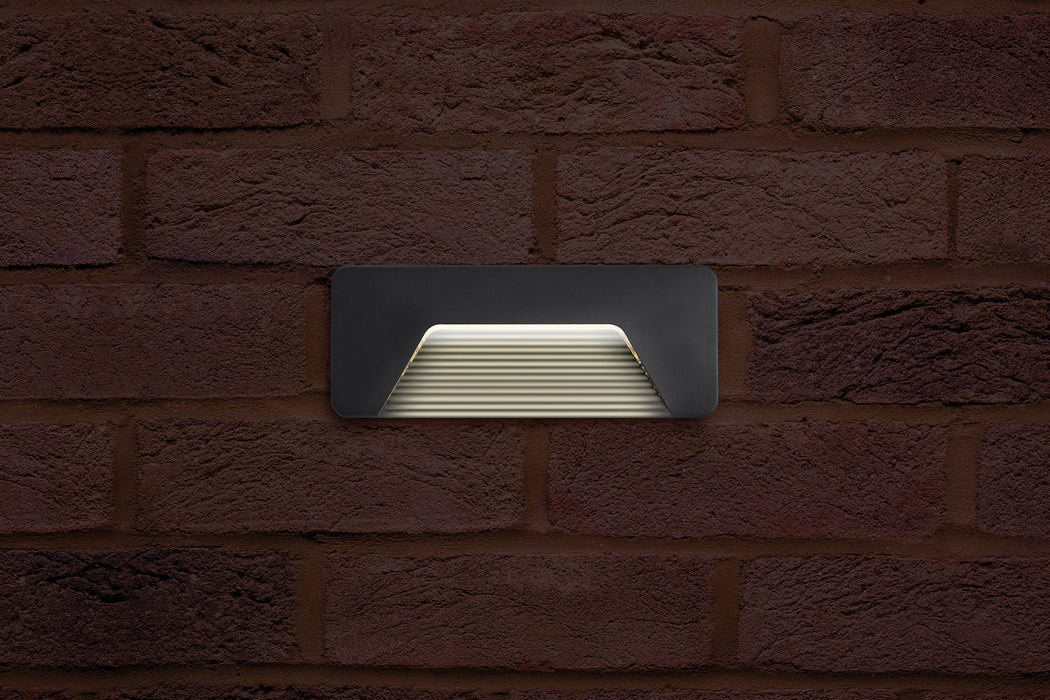 OUTDOOR DECORATIVE WALL LIGHT PATHLUX BRICK IP65 150LM 3W 3000K DOWN LIGHT DARK GREY INTEGRAL