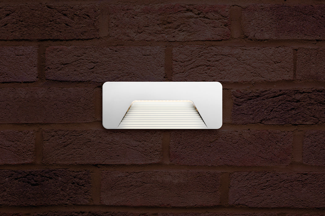 OUTDOOR DECORATIVE WALL LIGHT PATHLUX BRICK IP65 160LM 3W 3000K DOWN LIGHT WHITE INTEGRAL