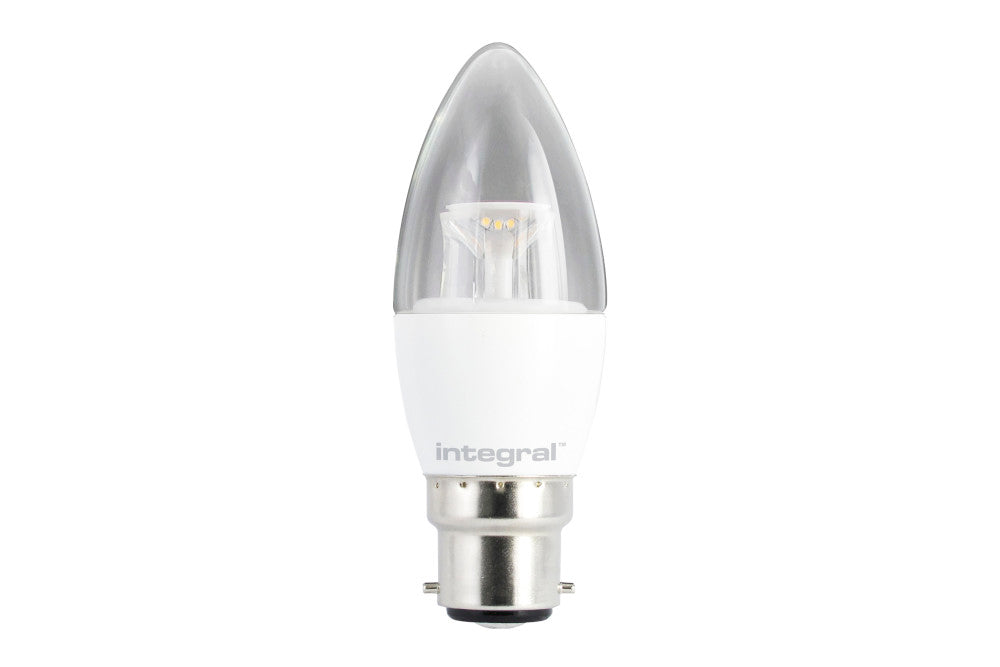 CANDLE BULB B22 470LM 4.9W 2700K DIMMABLE 240 BEAM CLEAR INTEGRAL