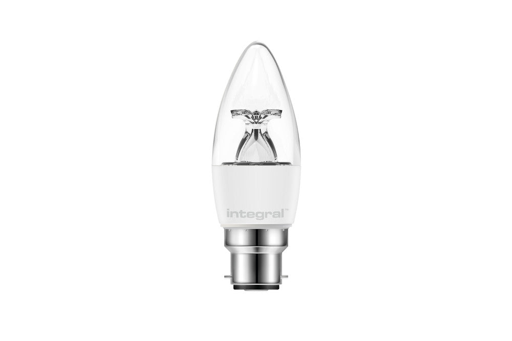 CANDLE BULB B22 470LM 5.5W 2700K NON-DIMM 280 BEAM CLEAR INTEGRAL