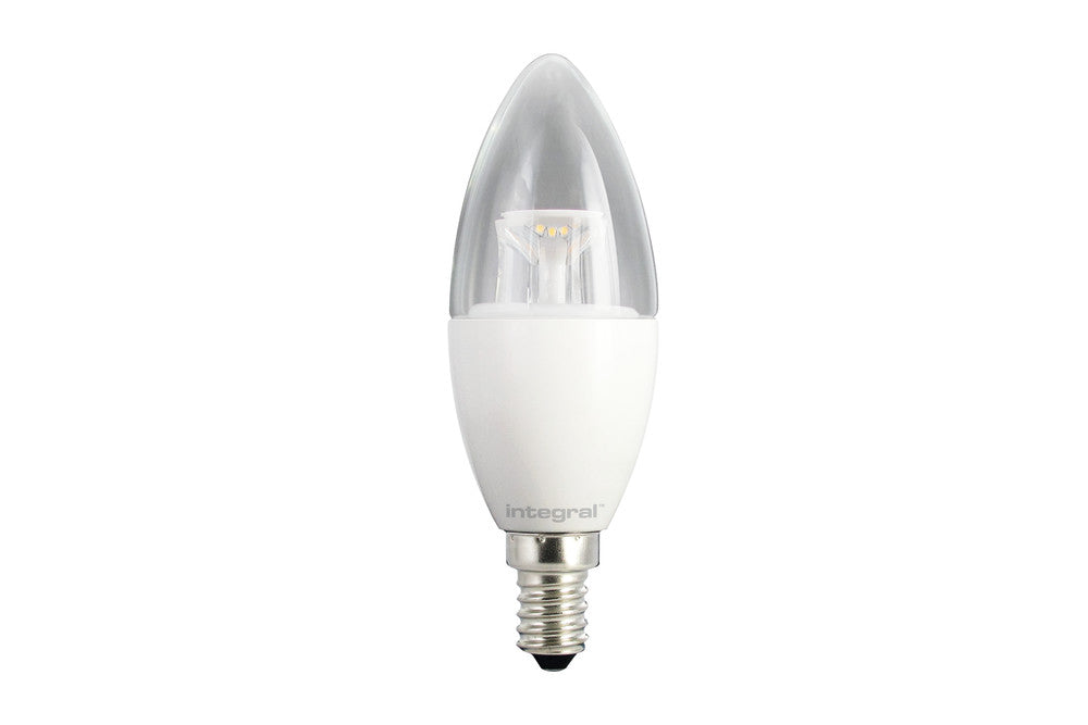 CANDLE BULB E14 500LM 5.6W 5000K DIMMABLE 240 BEAM CLEAR INTEGRAL