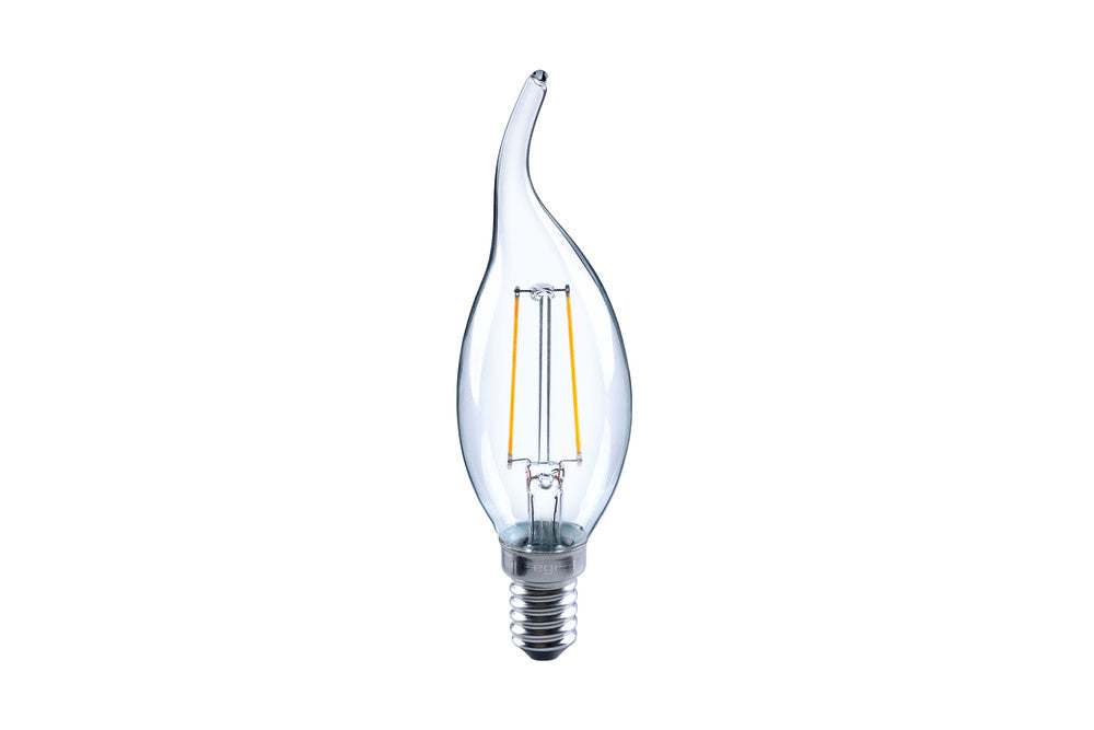 OMNI FILAMENT CANDLE BULB FLAME TIP E14 250LM 2W 2700K NON-DIMM 320 BEAM CLEAR INTEGRAL