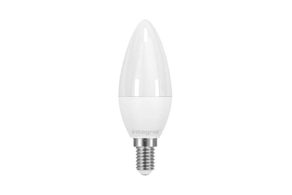 CANDLE BULB E14 500LM 5.5W 5000K NON-DIMM 280 BEAM FROSTED INTEGRAL