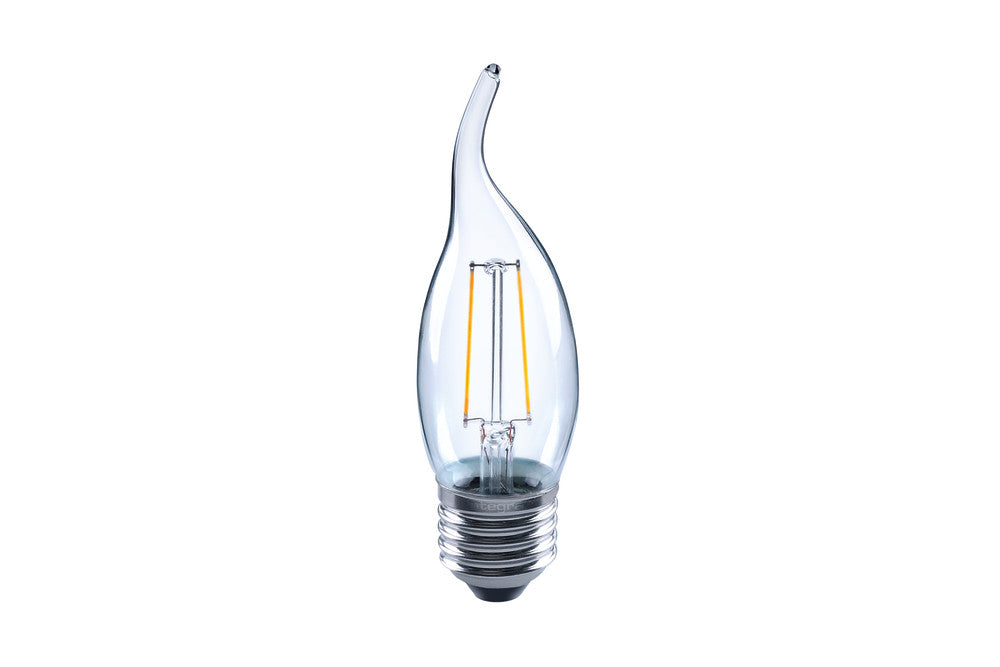 OMNI FILAMENT CANDLE BULB FLAME TIP E27 230LM 2W 2700K NON-DIMM 300 BEAM CLEAR INTEGRAL