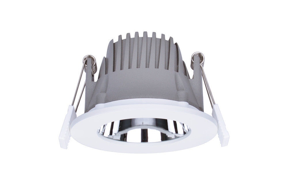 RECESS PRO DOWNLIGHT 75MM CUTOUT 6W 600LM 100LM/W 4000K 60 BEAM IP44 NON-DIMM WHITE