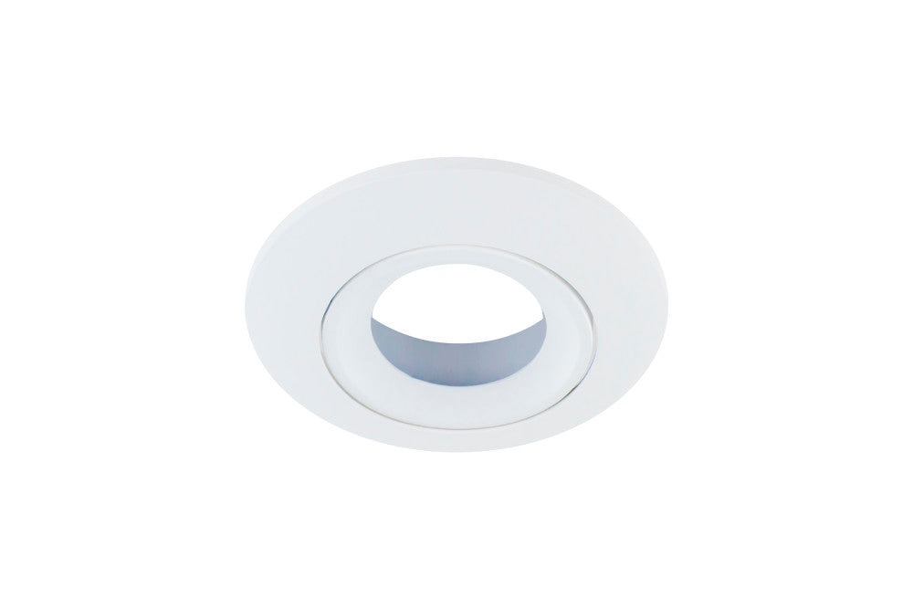 LUXFIRE FIRE RATED TILTABLE DOWNLIGHT WHITE BEZEL INTEGRAL
