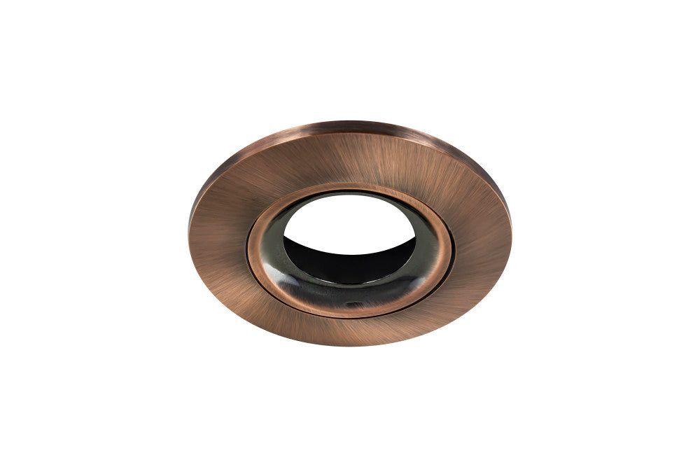 LUXFIRE FIRE RATED TILTABLE DOWNLIGHT COPPER BEZEL INTEGRAL