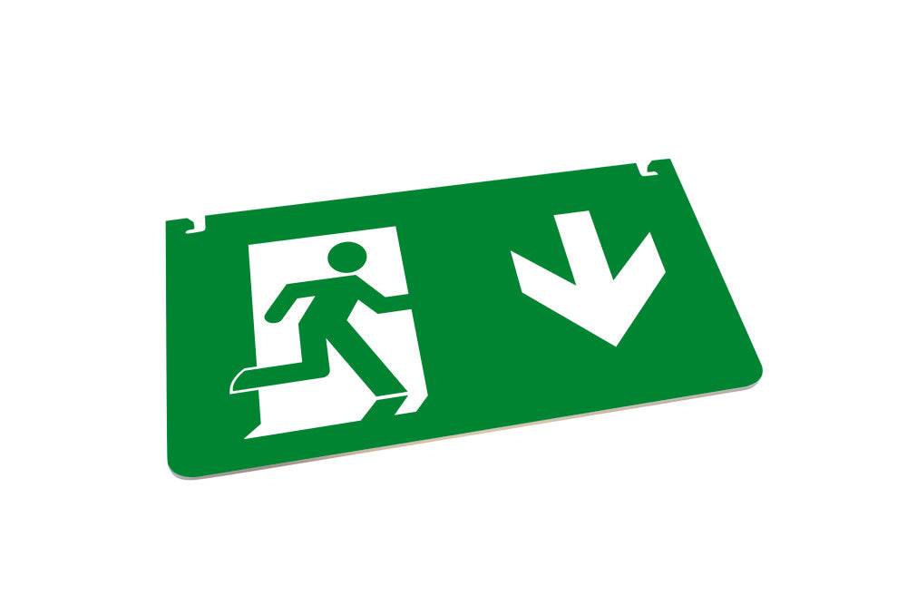 EMERGENCY ACC LEGEND DOWN ARROW FOR ILEMES030 26M EM EXIT SIGN INTEGRAL
