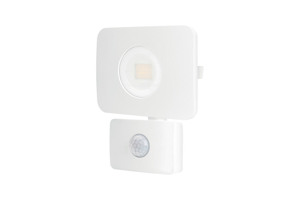 COMPACT TOUGH FLOODLIGHT WITH PIR OVERRIDE IP64 1800LM 20W 3000K 110B NON-DIMM 90LM/W WHITE INTEGRAL