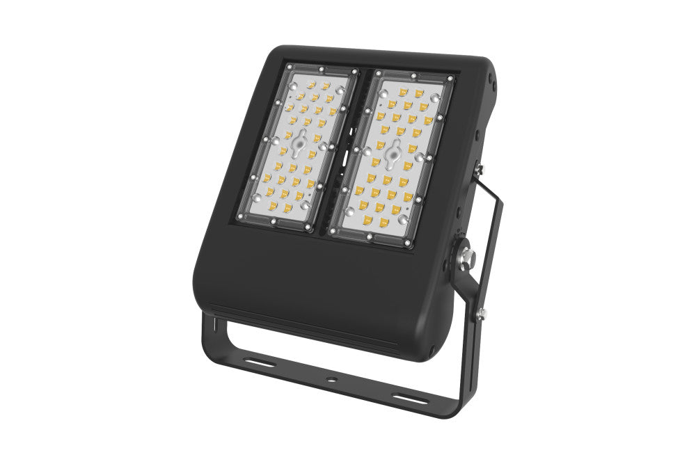 PRECISION PRO RGB+W DMX512 FLOODLIGHT 120W 60 BEAM IP67 BLACK INTEGRAL