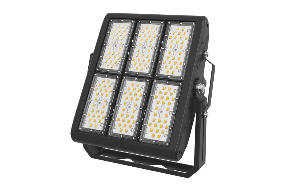 PRECISION PRO RGB+W DMX512 FLOODLIGHT 300W 60 BEAM IP67 BLACK INTEGRAL