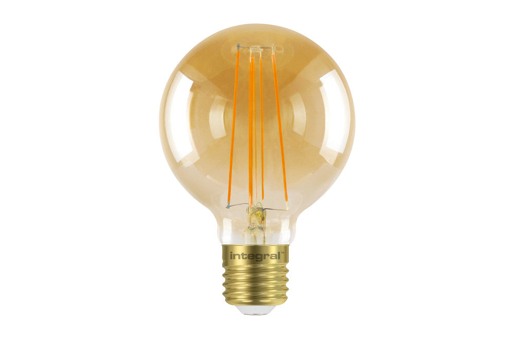 SUNSET GLOBE G80 E27 380LM 5W 1800K DIMMABLE 300 BEAM AMBER INTEGRAL