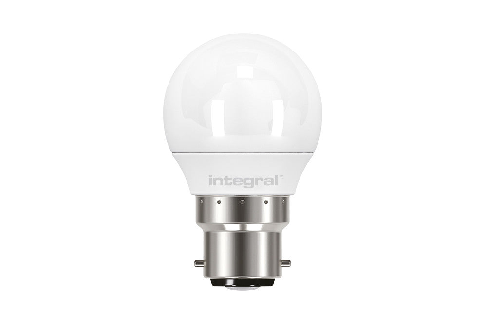 GOLF BALL BULB B22 250LM 3.4W 2700K NON-DIMM 240 BEAM FROSTED INTEGRAL