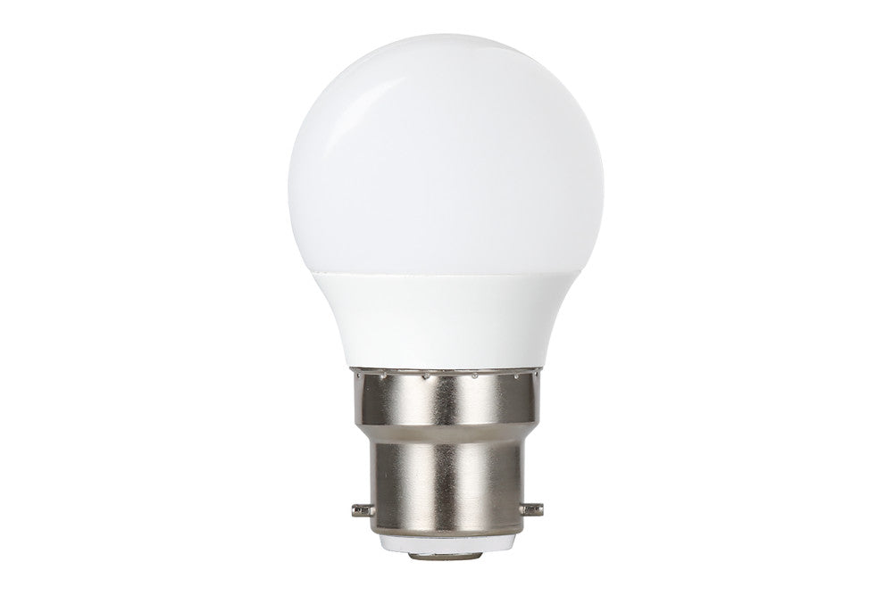 GOLF BALL BULB B22 470LM 4.2W 2700K NON-DIMM 240 BEAM FROSTED INTEGRAL