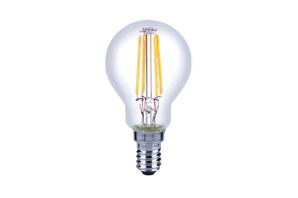 OMNI FILAMENT GOLF BALL BULB E14 470LM 4.5W 2700K DIMMABLE 300 BEAM CLEAR FULL GLASS INTEGRAL