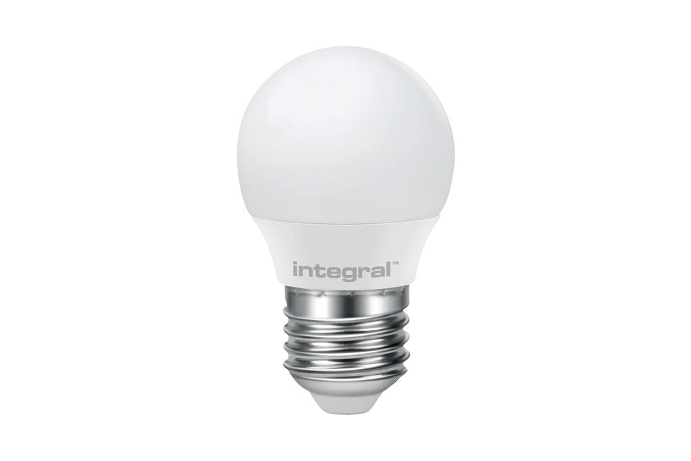 GOLF BALL BULB E27 470LM 5.5W 2700K NON-DIMM 240 BEAM FROSTED INTEGRAL