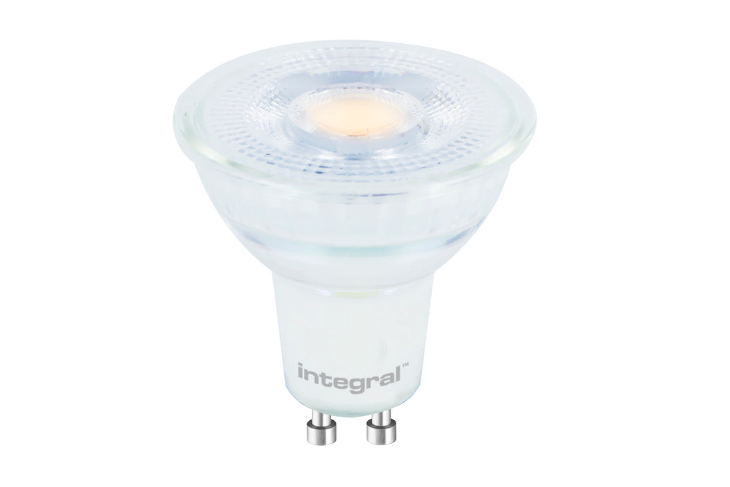 GLASS GU10 BULB 400LM 3.6W 2700K DIMMABLE 36 BEAM INTEGRAL