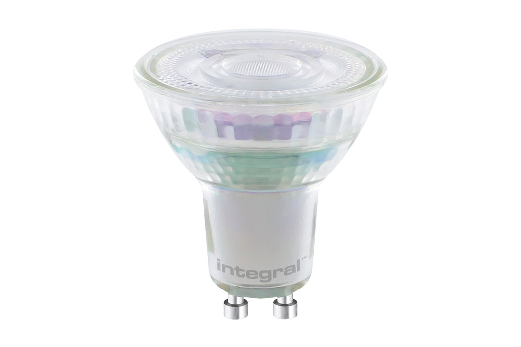 WARMTONE GLASS GU10 BULB 380LM 4.6W 1800-2700K DIMMABLE 36 BEAM INTEGRAL