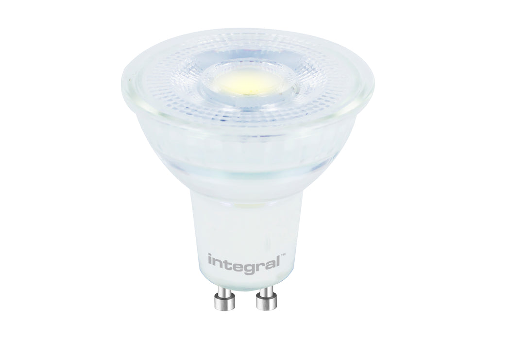 GLASS GU10 BULB 400LM 3.6W 4000K DIMMABLE 36 BEAM INTEGRAL