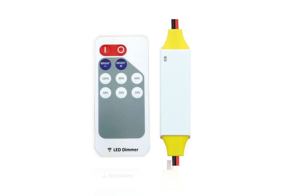 RF RECEIVER AND REMOTE SINGLE COLOUR 5-24V CONSTANT VOLTAGE 50W(5V) AND 120W(12V) AND 240W(24V) INTEGRAL