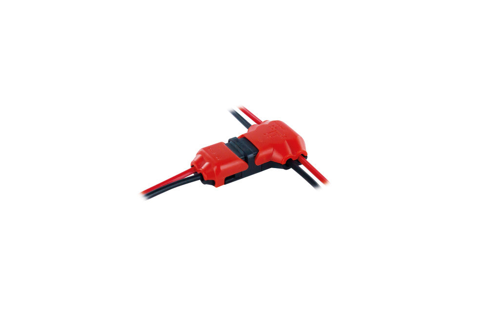 T SHAPE CONNECTOR 5PACK FOR TWO CABLES ON EACH END INTEGRAL