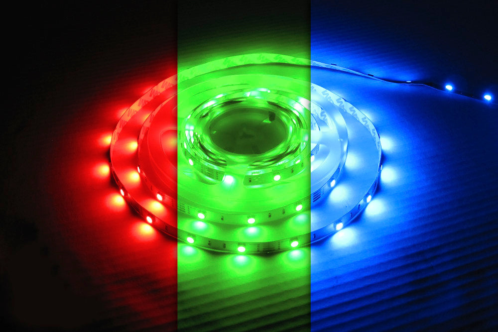 STRIP IP33 5M RGB 24V 8.64W/M 30LED/M 10MM WIDTH 115 BEAM BAG PACK INTEGRAL