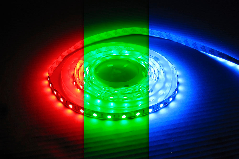 STRIP IP33 5M RGB 24V 14.4W/M 60LED/M 10MM WIDTH 115 BEAM BAG PACK INTEGRAL