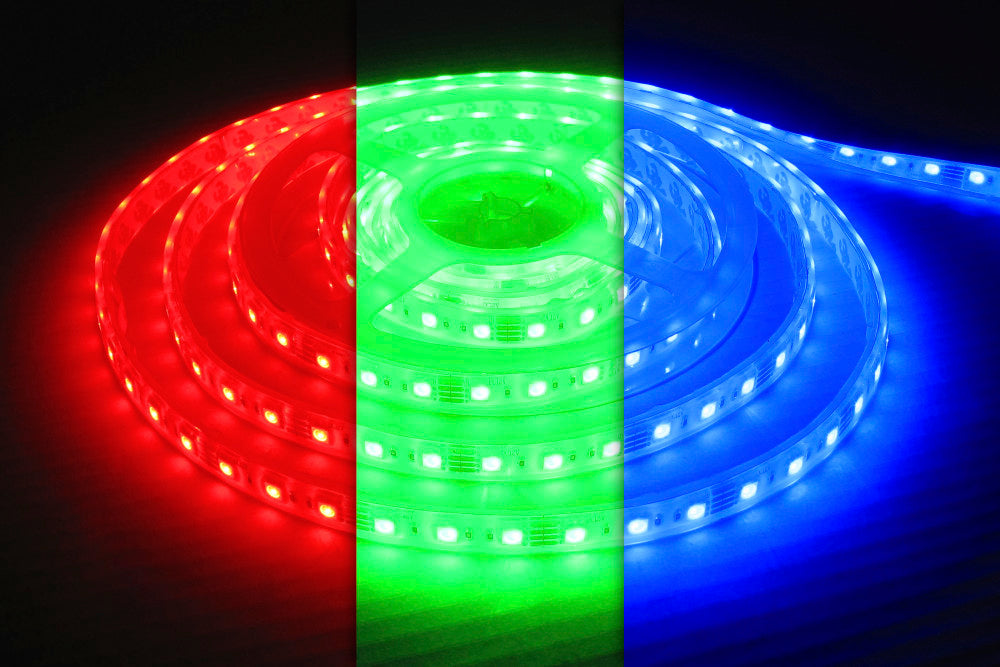 STRIP IP67 5M RGB 24V 14.4W/M 60LED/M 12MM WIDTH 115 BEAM BAG PACK INTEGRAL