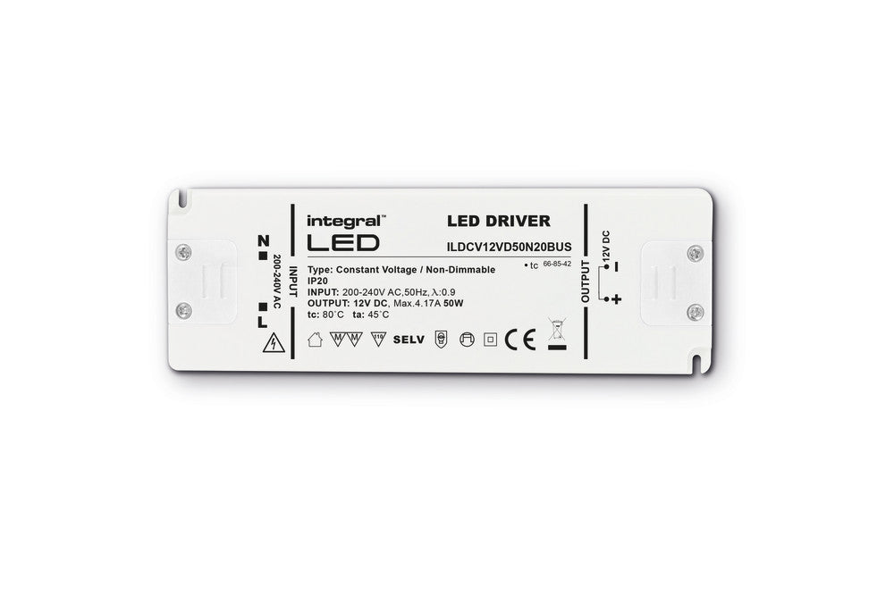 CONSTANT VOLTAGE DRIVER 75W 24VDC IP20 NON-DIMM 200-240V INPUT INTEGRAL