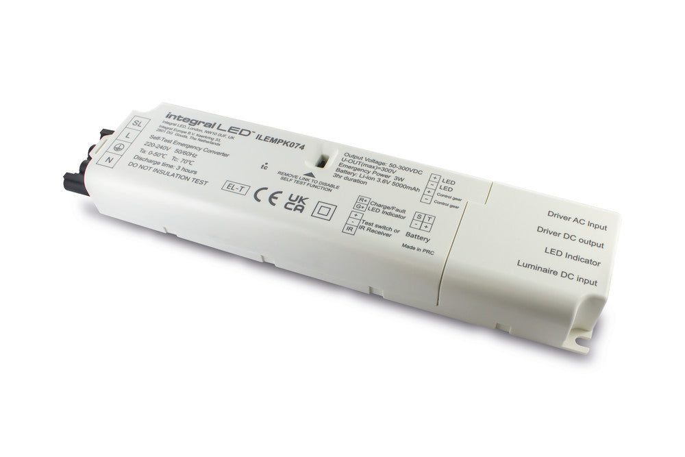 EMERGENCY CONVERSION KIT IP20 FOR ILP6060B041 ILP6060B042 and ILP6060B043 PANELS 3HR WITH REMOTE LED INDICATOR AND TEST BUTTON