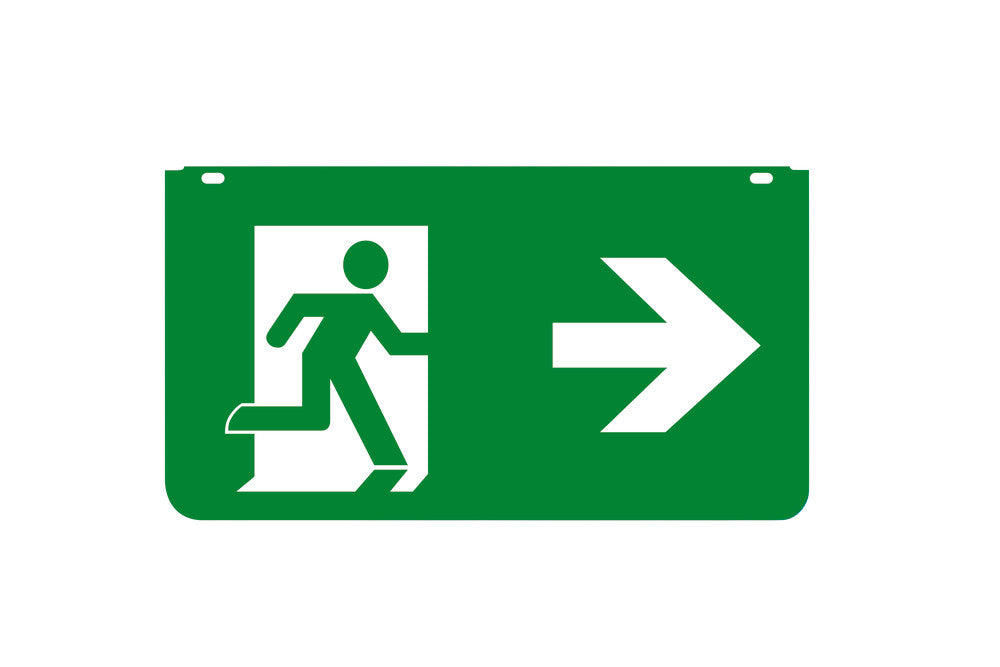 EMERGENCY LEGEND RIGHT ARROW for ILEMES022 INTEGRAL