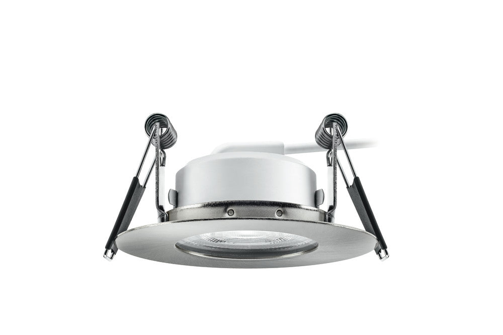 EVOFIRE+ FRDL 70MM CUTOUT IP65 390LM 3.8W 2700K 36 BEAM DIMMABLE 102LM/W POLISHED CHROME ROUND INTEGRAL