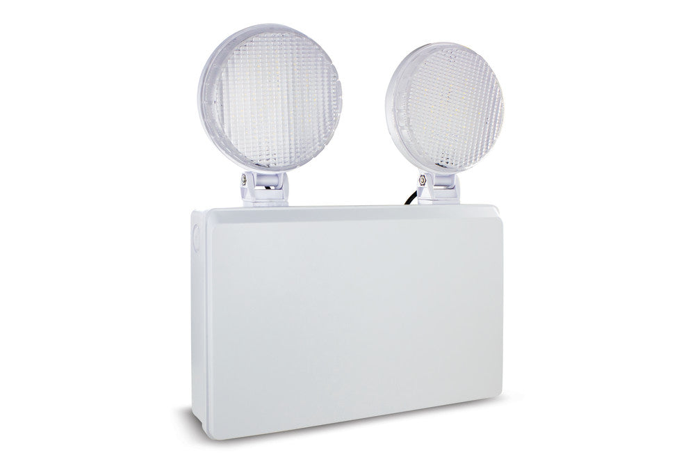 4W IP20 TWIN SPOT EMERGENCY LUMINAIRE NON MAINTAINED 6500K SELF TEST
