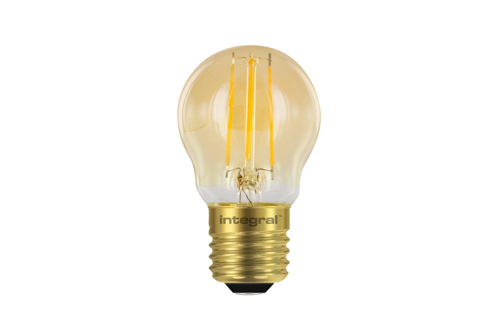 SUNSET GOLF BALL BULB E27 400LM 4.5W 2200K DIMMABLE 330 BEAM AMBER INTEGRAL