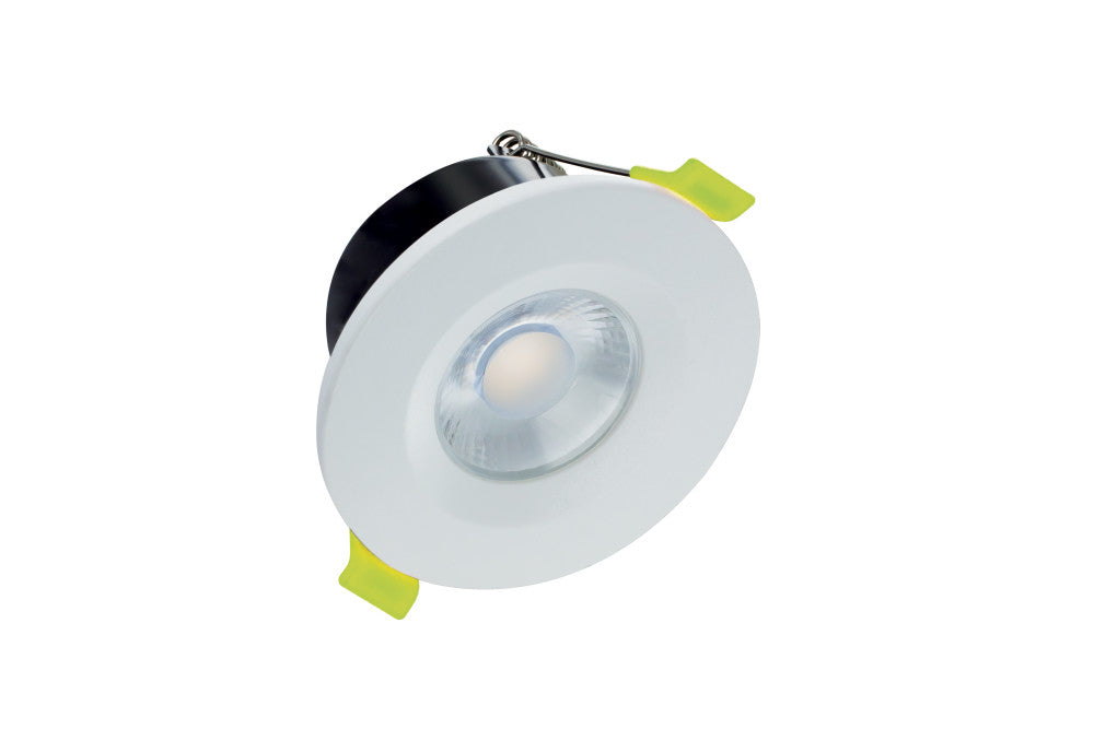 J-SERIES LOW-PROFILE FIRE RATED DOWNLIGHT 68MM CUTOUT IP65 600LM 6W 4000K 38 BEAM DIMMABLE 100LM/W WHITE INTEGRAL