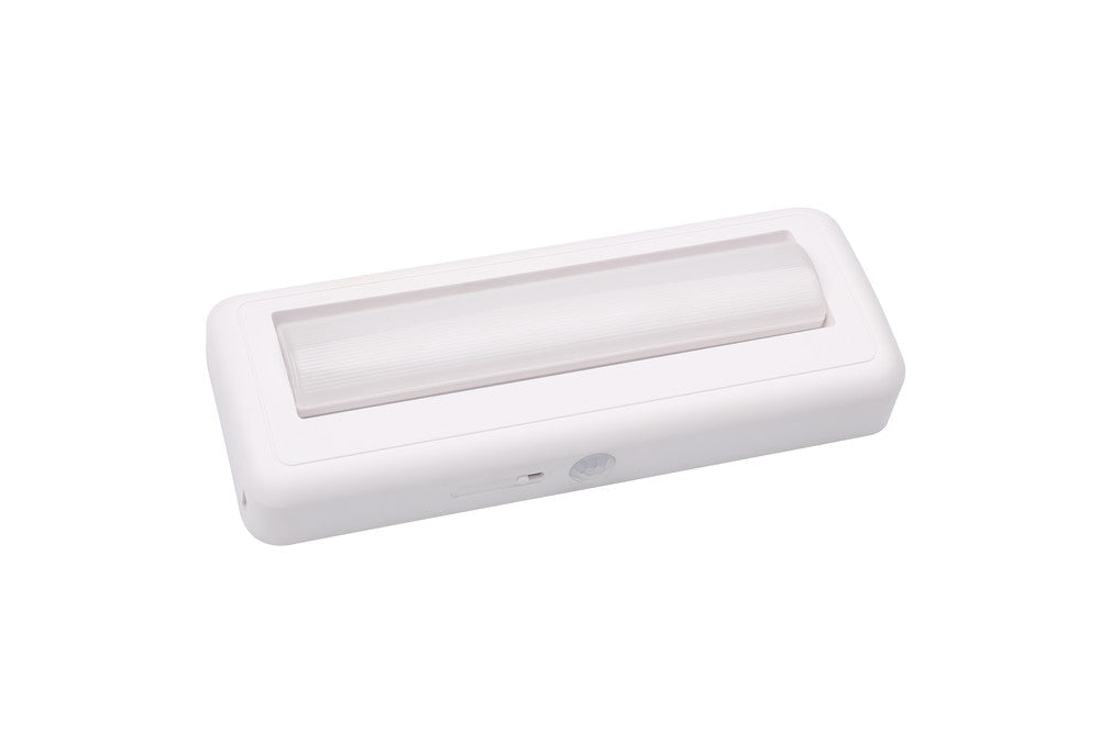 SENSORLUX CABINET WARDROBE LIGHT 180MM 110LM 3000K DIRECTIONAL WITH PIR SENSOR RECHARGEABLE BATTERY